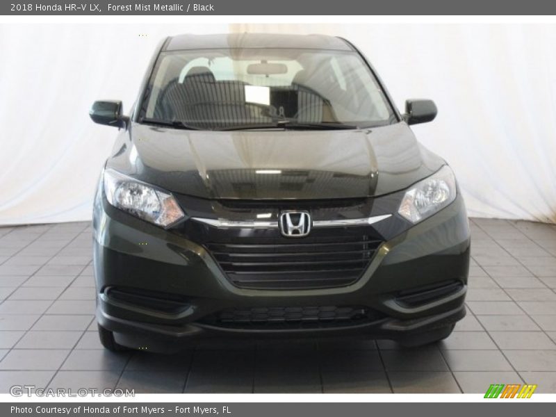 Forest Mist Metallic / Black 2018 Honda HR-V LX