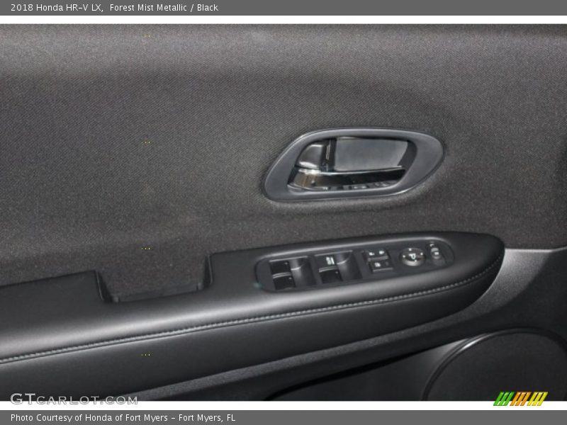 Forest Mist Metallic / Black 2018 Honda HR-V LX