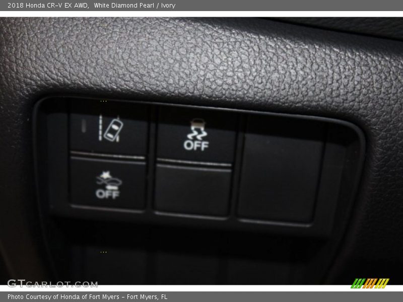 White Diamond Pearl / Ivory 2018 Honda CR-V EX AWD