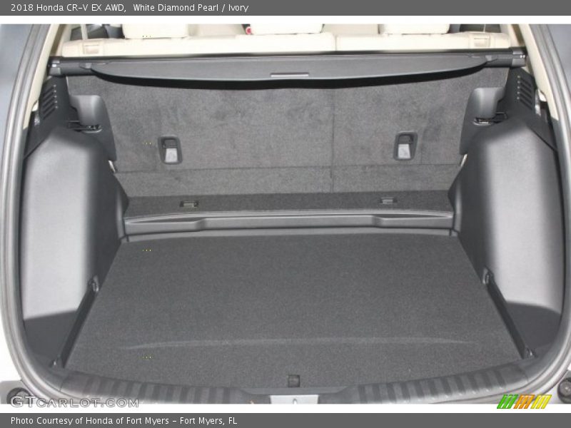 White Diamond Pearl / Ivory 2018 Honda CR-V EX AWD