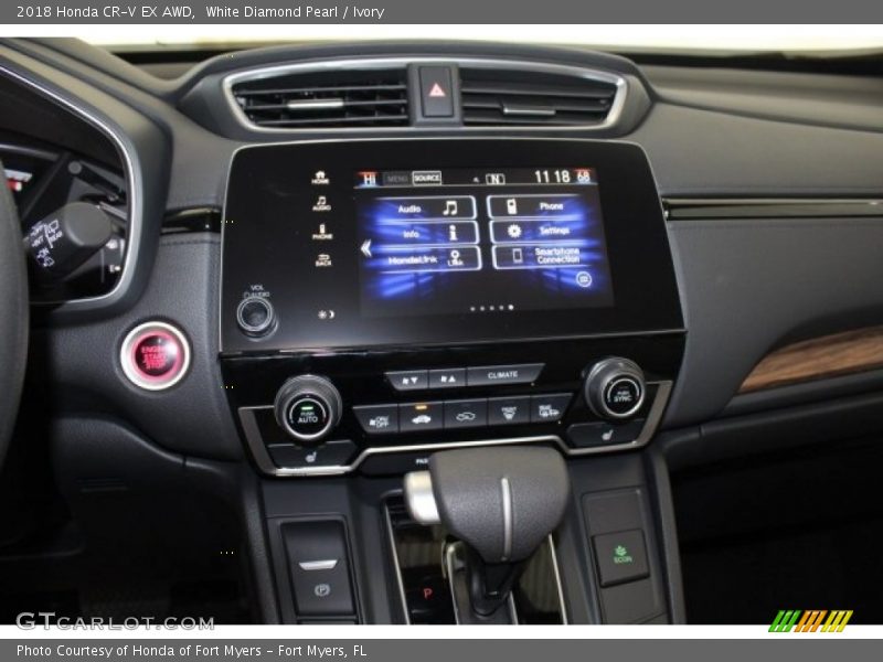 White Diamond Pearl / Ivory 2018 Honda CR-V EX AWD