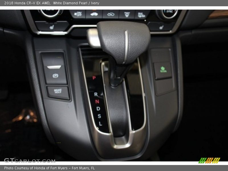 White Diamond Pearl / Ivory 2018 Honda CR-V EX AWD