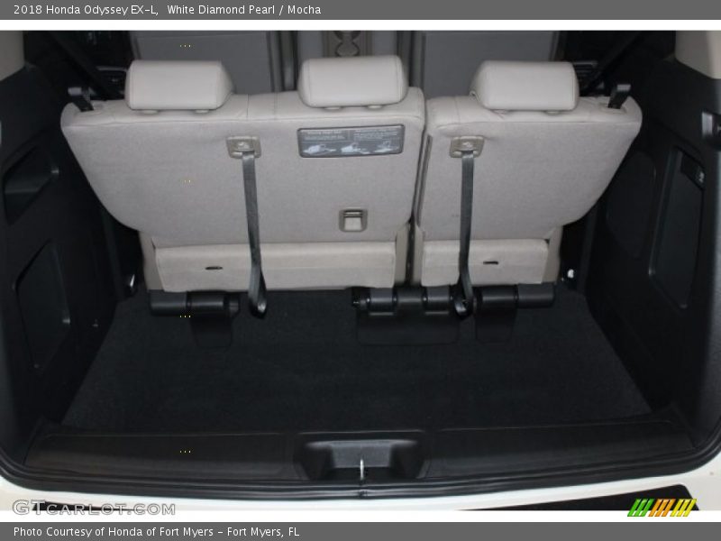 White Diamond Pearl / Mocha 2018 Honda Odyssey EX-L