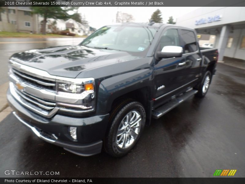 Graphite Metallic / Jet Black 2018 Chevrolet Silverado 1500 High Country Crew Cab 4x4