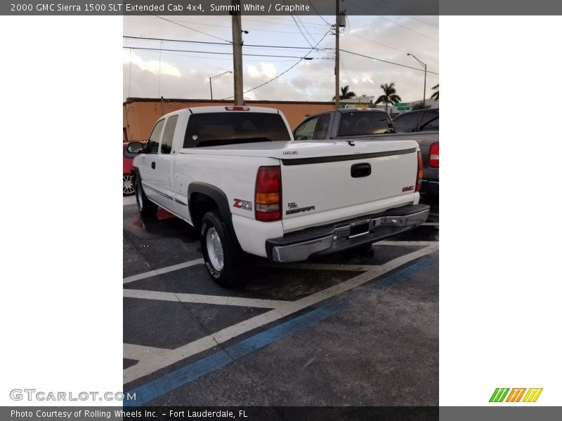 Summit White / Graphite 2000 GMC Sierra 1500 SLT Extended Cab 4x4