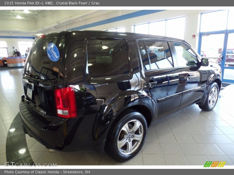 Crystal Black Pearl / Gray 2015 Honda Pilot EX-L 4WD