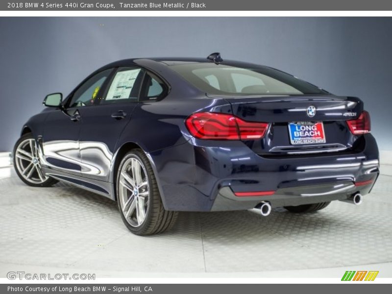 Tanzanite Blue Metallic / Black 2018 BMW 4 Series 440i Gran Coupe