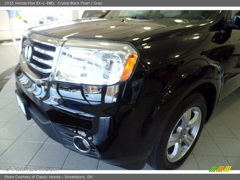 Crystal Black Pearl / Gray 2015 Honda Pilot EX-L 4WD