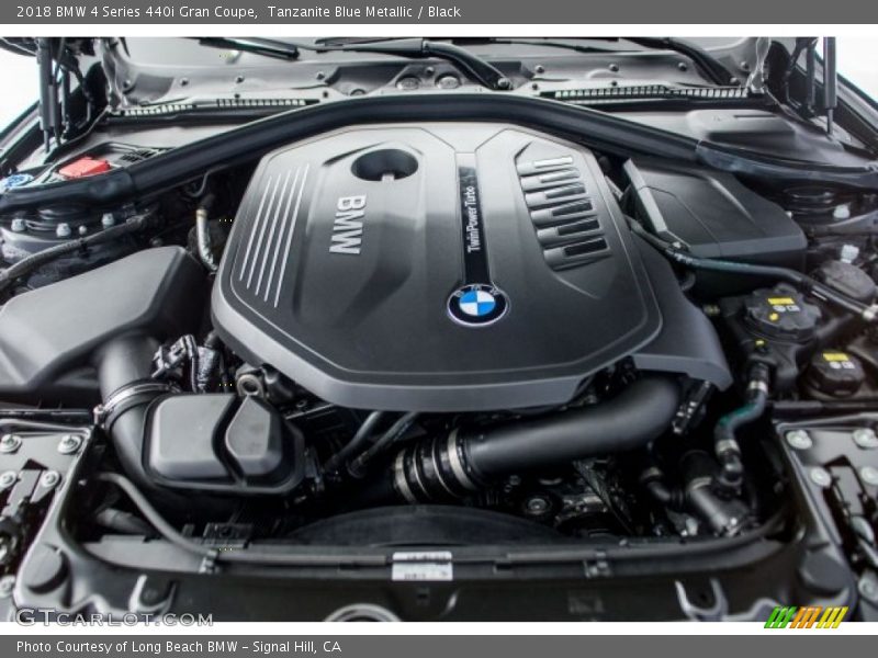 Tanzanite Blue Metallic / Black 2018 BMW 4 Series 440i Gran Coupe