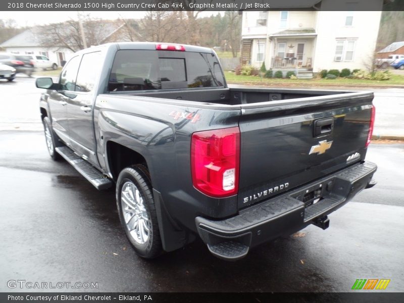 Graphite Metallic / Jet Black 2018 Chevrolet Silverado 1500 High Country Crew Cab 4x4