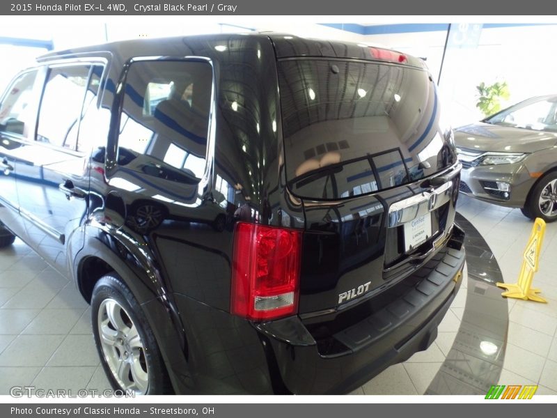 Crystal Black Pearl / Gray 2015 Honda Pilot EX-L 4WD