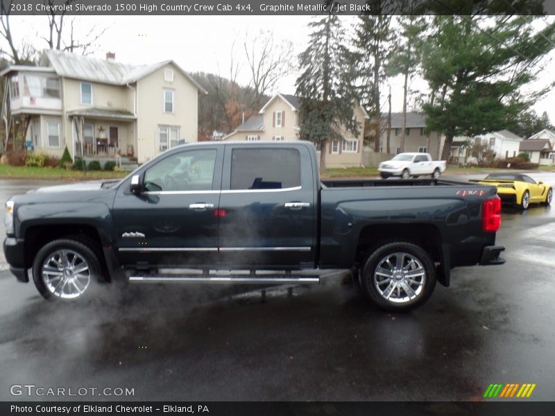 Graphite Metallic / Jet Black 2018 Chevrolet Silverado 1500 High Country Crew Cab 4x4