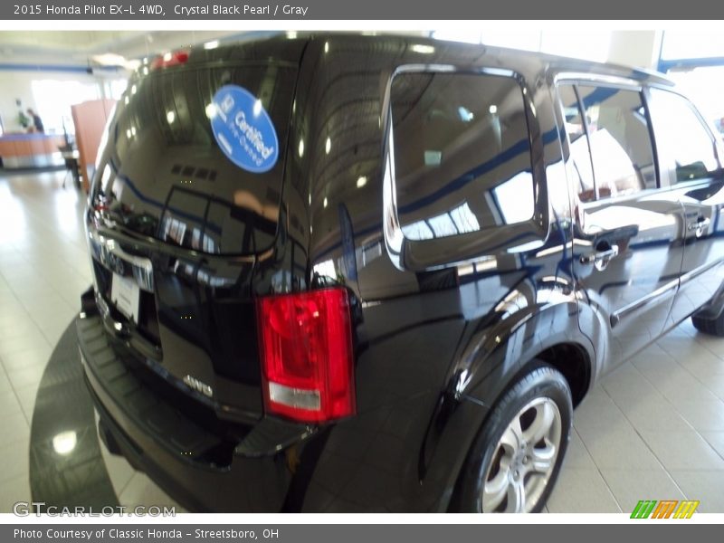 Crystal Black Pearl / Gray 2015 Honda Pilot EX-L 4WD