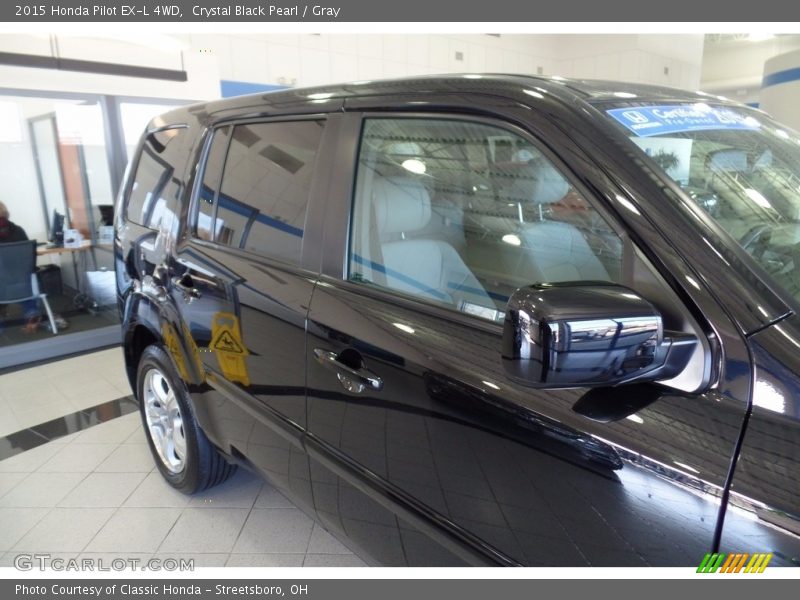 Crystal Black Pearl / Gray 2015 Honda Pilot EX-L 4WD