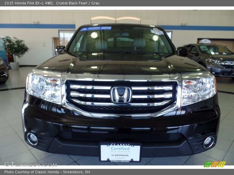 Crystal Black Pearl / Gray 2015 Honda Pilot EX-L 4WD