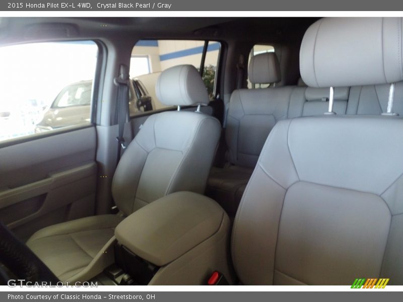 Crystal Black Pearl / Gray 2015 Honda Pilot EX-L 4WD