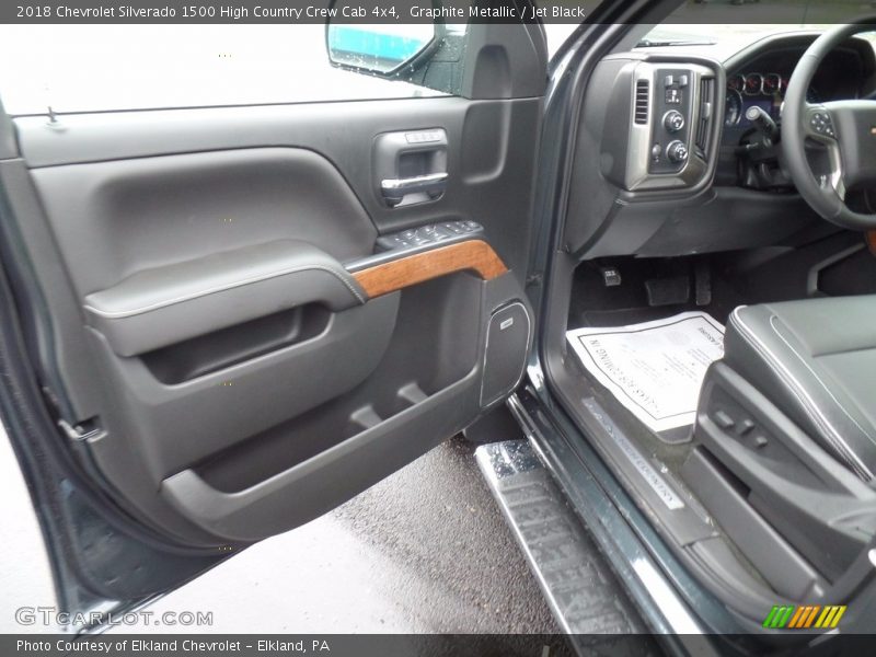 Graphite Metallic / Jet Black 2018 Chevrolet Silverado 1500 High Country Crew Cab 4x4