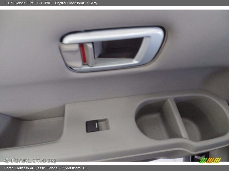 Crystal Black Pearl / Gray 2015 Honda Pilot EX-L 4WD