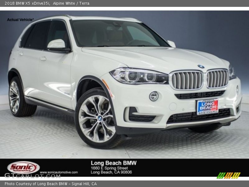 Alpine White / Terra 2018 BMW X5 xDrive35i