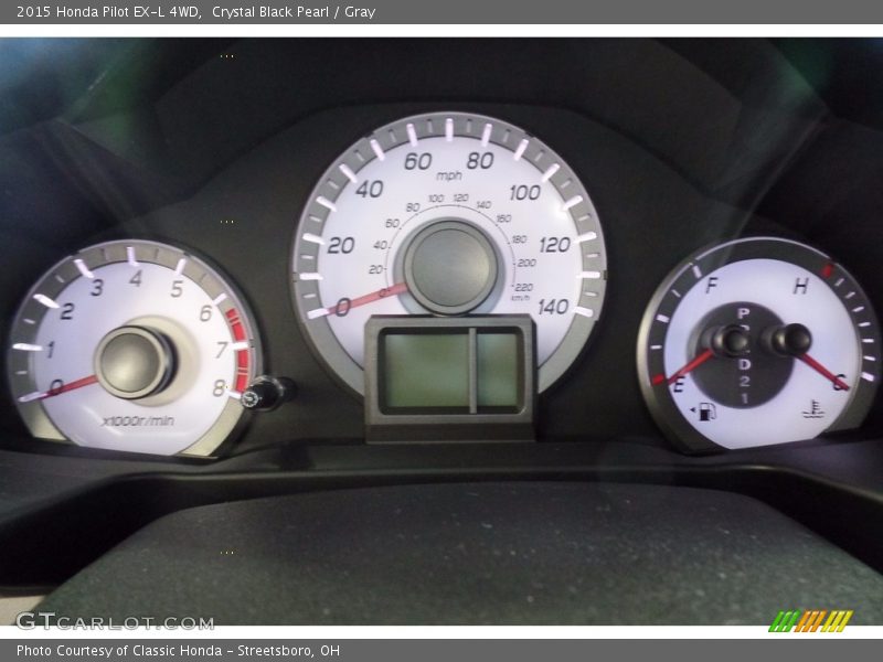 Crystal Black Pearl / Gray 2015 Honda Pilot EX-L 4WD