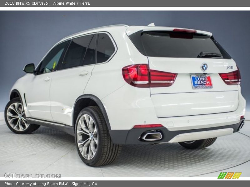 Alpine White / Terra 2018 BMW X5 xDrive35i