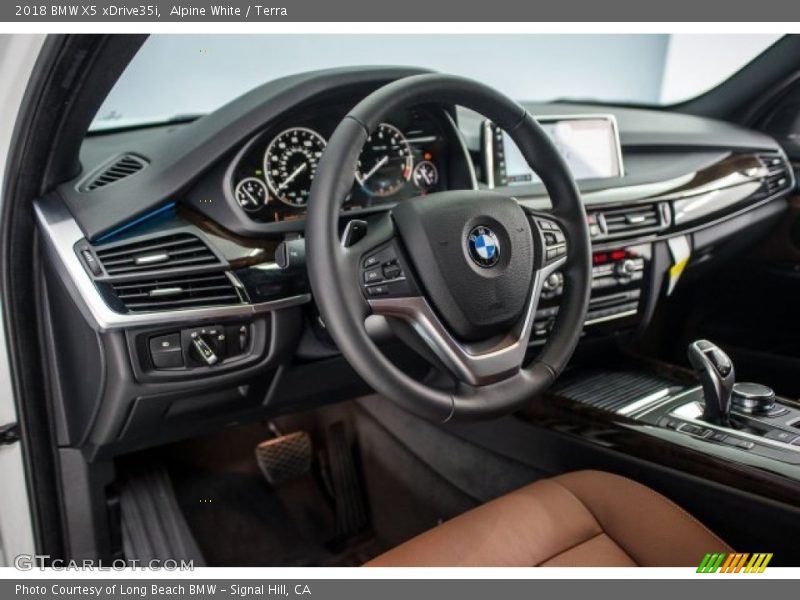 Alpine White / Terra 2018 BMW X5 xDrive35i