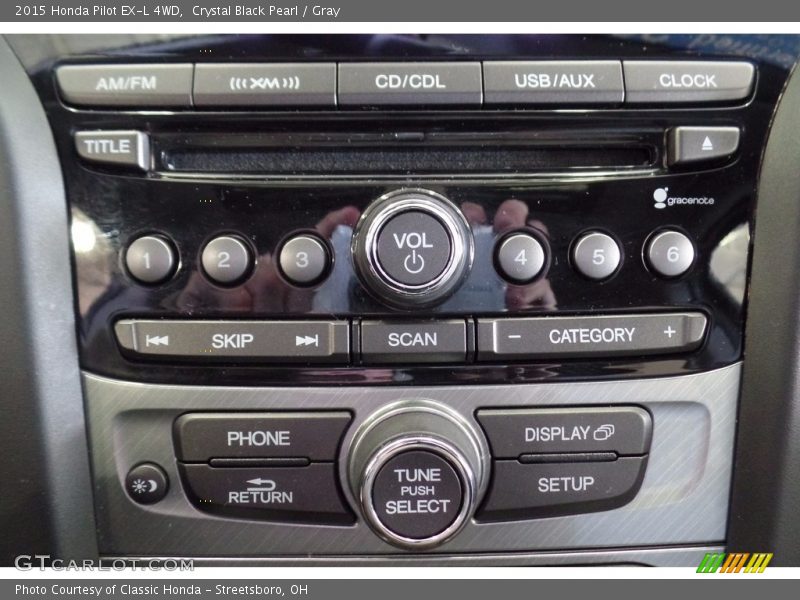 Crystal Black Pearl / Gray 2015 Honda Pilot EX-L 4WD