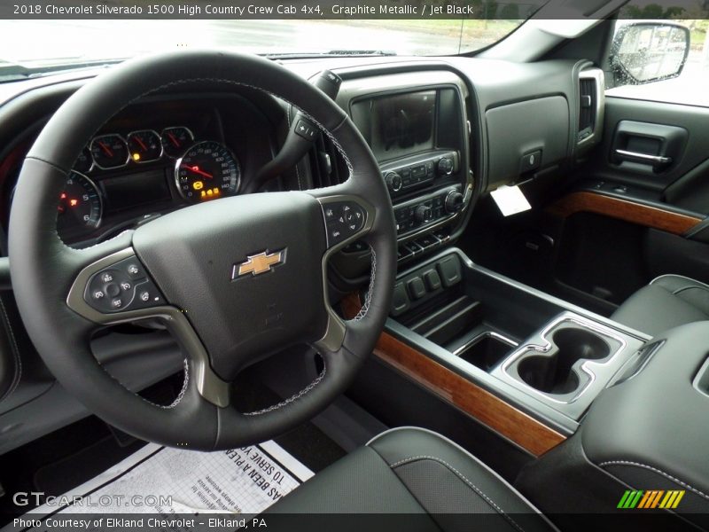 Graphite Metallic / Jet Black 2018 Chevrolet Silverado 1500 High Country Crew Cab 4x4