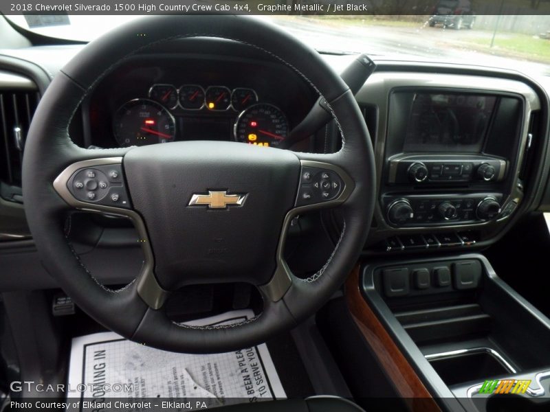 Graphite Metallic / Jet Black 2018 Chevrolet Silverado 1500 High Country Crew Cab 4x4