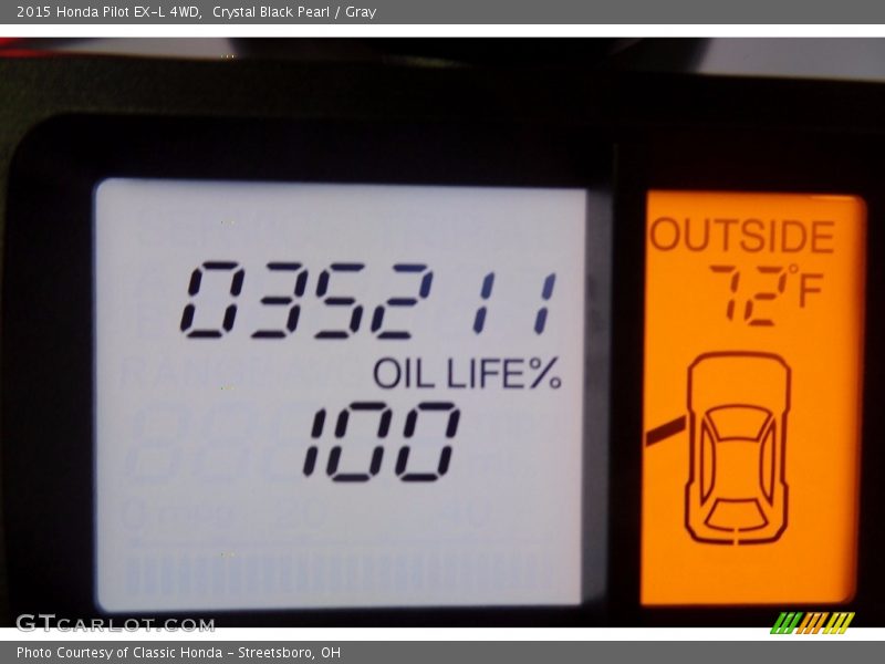 Crystal Black Pearl / Gray 2015 Honda Pilot EX-L 4WD