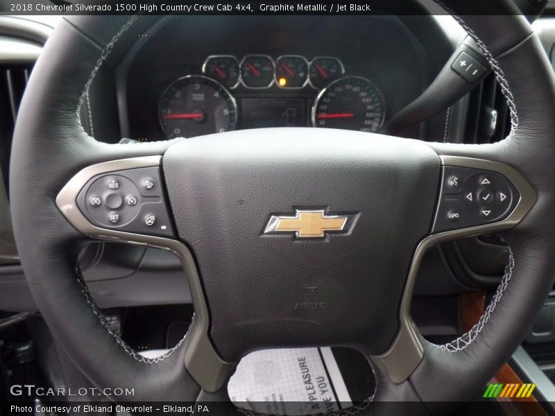 Graphite Metallic / Jet Black 2018 Chevrolet Silverado 1500 High Country Crew Cab 4x4