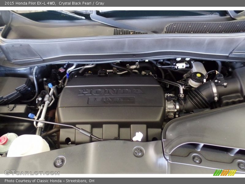 Crystal Black Pearl / Gray 2015 Honda Pilot EX-L 4WD