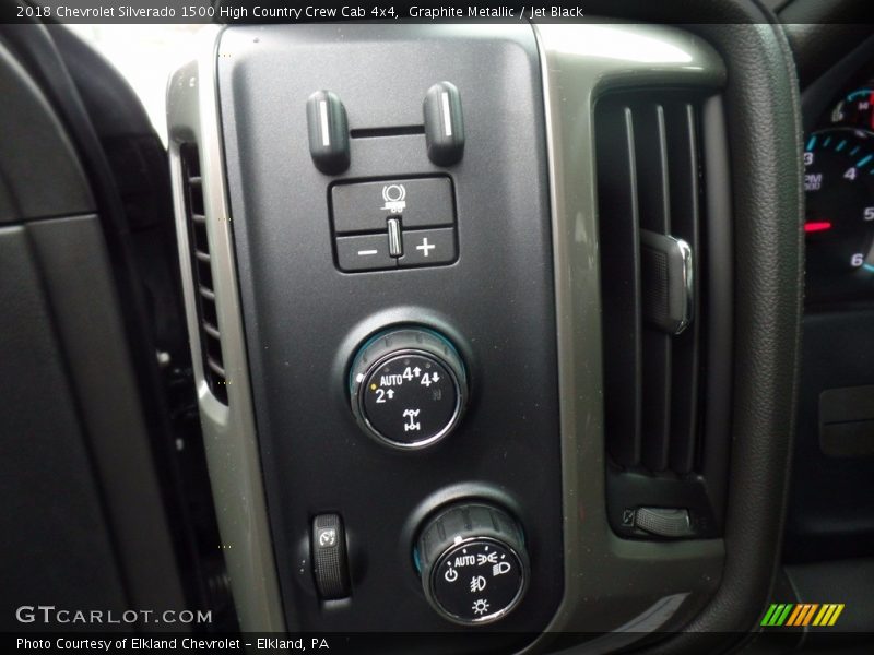 Graphite Metallic / Jet Black 2018 Chevrolet Silverado 1500 High Country Crew Cab 4x4