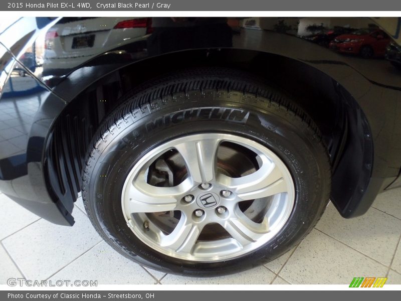Crystal Black Pearl / Gray 2015 Honda Pilot EX-L 4WD