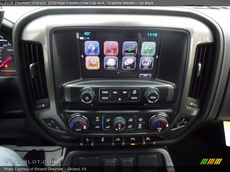 Graphite Metallic / Jet Black 2018 Chevrolet Silverado 1500 High Country Crew Cab 4x4