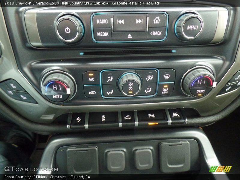 Graphite Metallic / Jet Black 2018 Chevrolet Silverado 1500 High Country Crew Cab 4x4