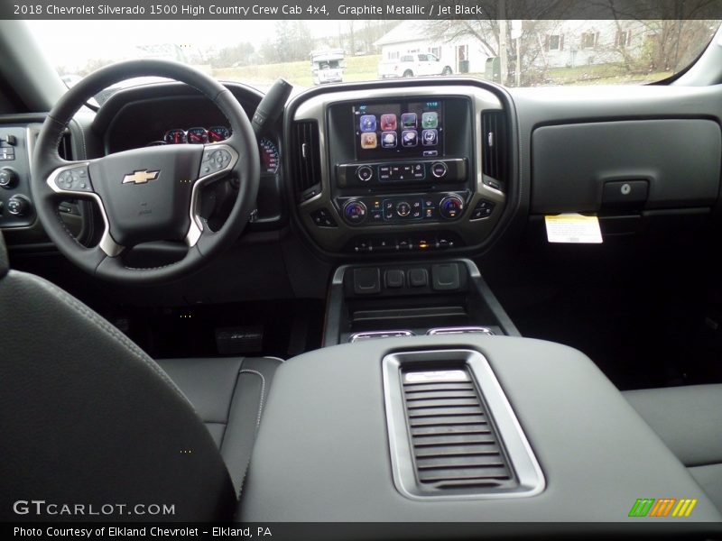 Graphite Metallic / Jet Black 2018 Chevrolet Silverado 1500 High Country Crew Cab 4x4