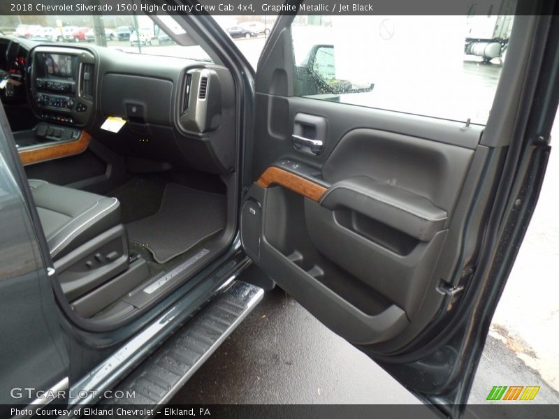 Graphite Metallic / Jet Black 2018 Chevrolet Silverado 1500 High Country Crew Cab 4x4