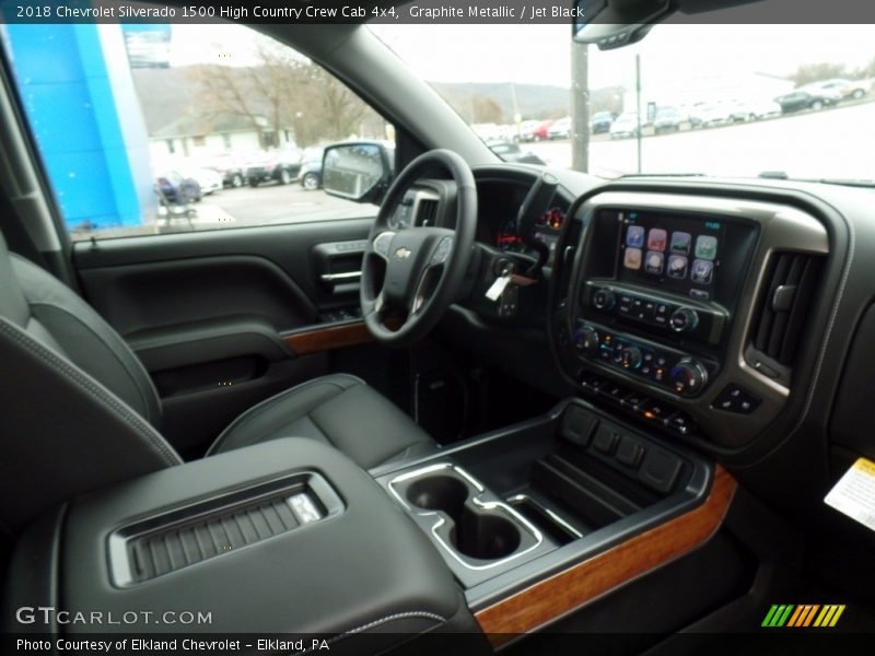 Graphite Metallic / Jet Black 2018 Chevrolet Silverado 1500 High Country Crew Cab 4x4