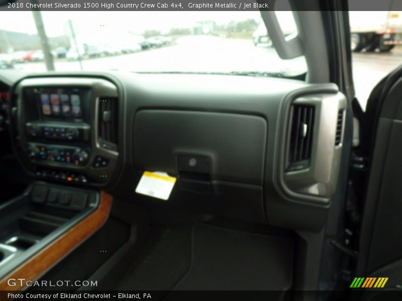 Graphite Metallic / Jet Black 2018 Chevrolet Silverado 1500 High Country Crew Cab 4x4
