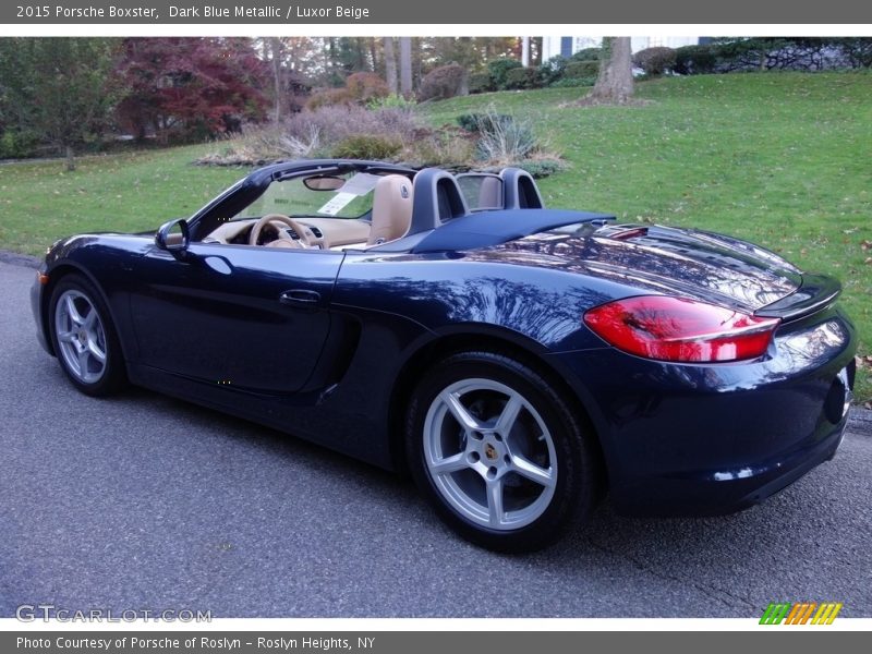 Dark Blue Metallic / Luxor Beige 2015 Porsche Boxster