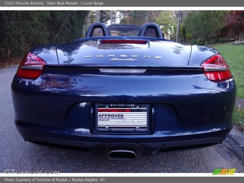 Dark Blue Metallic / Luxor Beige 2015 Porsche Boxster
