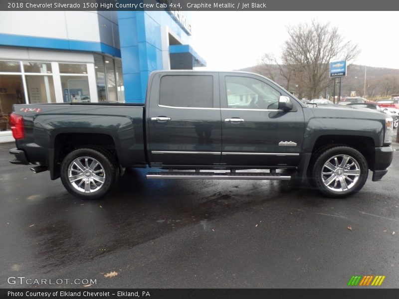 Graphite Metallic / Jet Black 2018 Chevrolet Silverado 1500 High Country Crew Cab 4x4