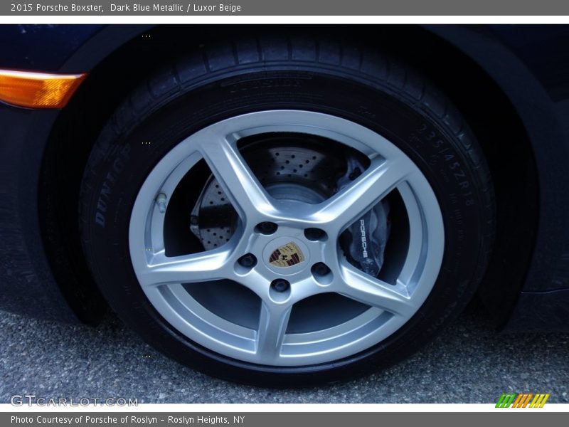 Dark Blue Metallic / Luxor Beige 2015 Porsche Boxster