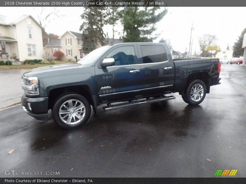 Graphite Metallic / Jet Black 2018 Chevrolet Silverado 1500 High Country Crew Cab 4x4