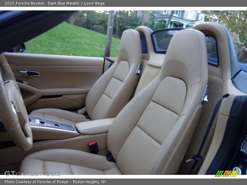 Dark Blue Metallic / Luxor Beige 2015 Porsche Boxster