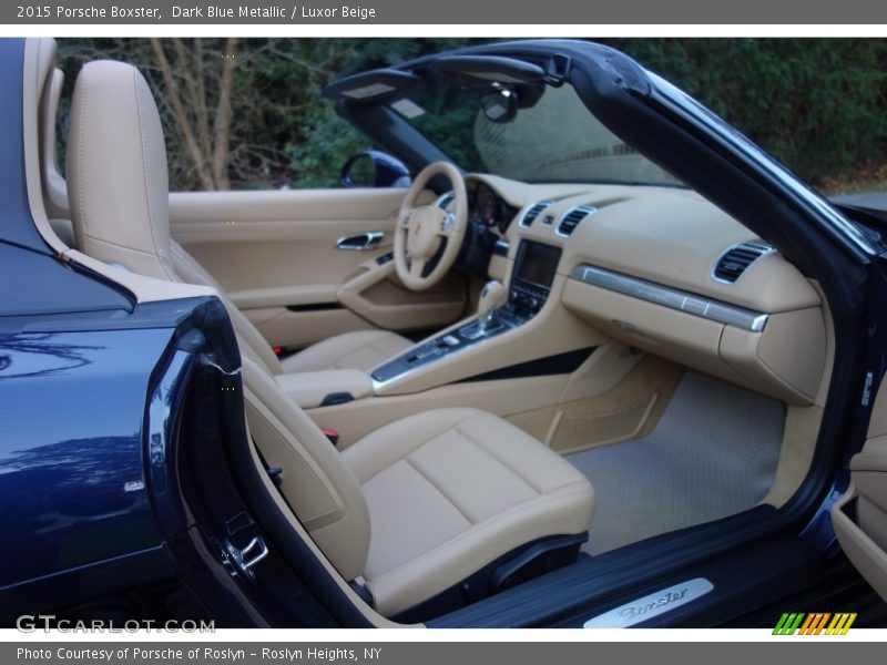 Dark Blue Metallic / Luxor Beige 2015 Porsche Boxster