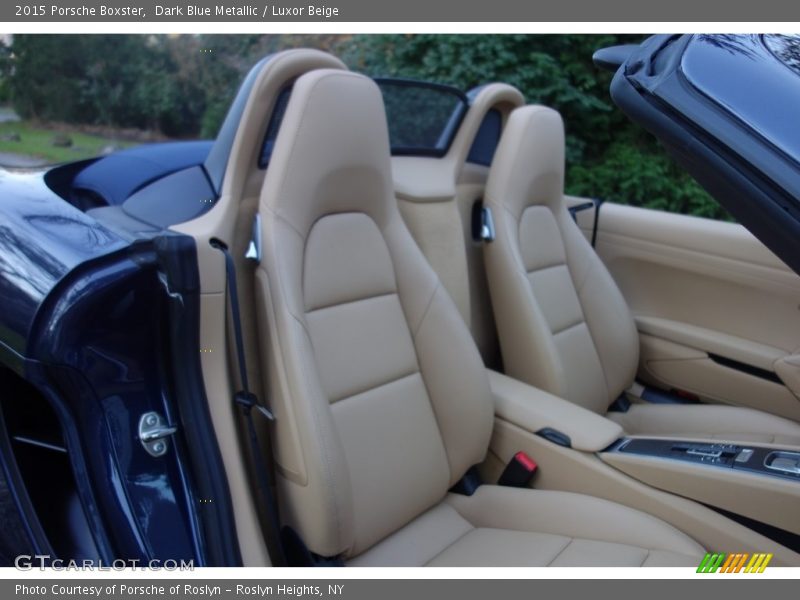 Dark Blue Metallic / Luxor Beige 2015 Porsche Boxster