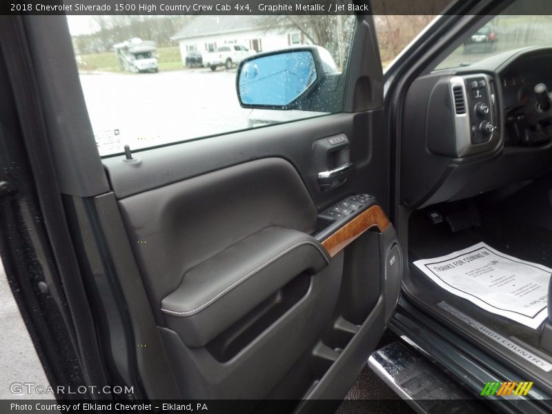 Graphite Metallic / Jet Black 2018 Chevrolet Silverado 1500 High Country Crew Cab 4x4