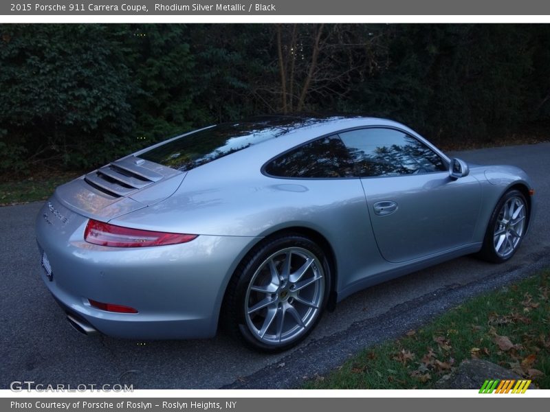 Rhodium Silver Metallic / Black 2015 Porsche 911 Carrera Coupe